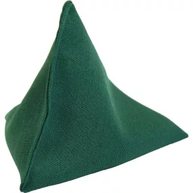 Babzsák piramis zöld 12x12 cm PRO-Sport