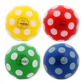   Játéklabda – gumilabda, pöttyös 18 cm, szelepes, A-Sport