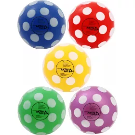 Játéklabda – pöttyös, 22 cm, szelepes, A-Sport