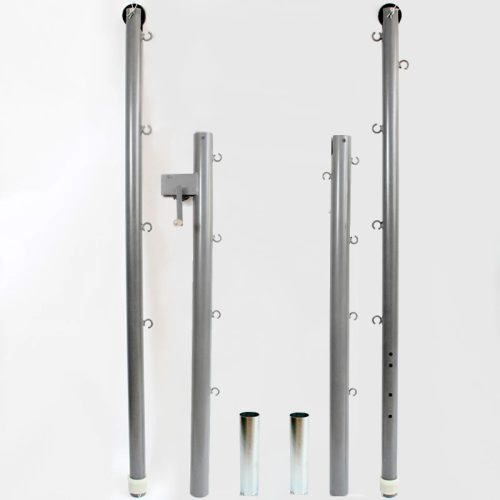 Kombinált hálótartó állvány, hüvelyes (röplabdához és teniszhez), beltéri - PRO-Sport