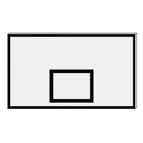 Kosárpalánk erősített PVC – 180×105 cm – PRO-Sport