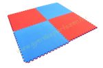 Puzzle tatami szőnyeg PRO-Sport 100x100x3 cm piros-kék