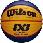 Kosárlabda Wilson FIBA 3x3 6-os méret kék-sárga