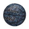 Kosárlabda gumi 7-es méret kék, Wilson MVP Camo