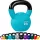 Kettlebell - füles súlyzó 14 kg, világoskék, MOVIT