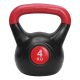 Füles súlyzó - Kettlebell, műanyag, 4 kg Spartan