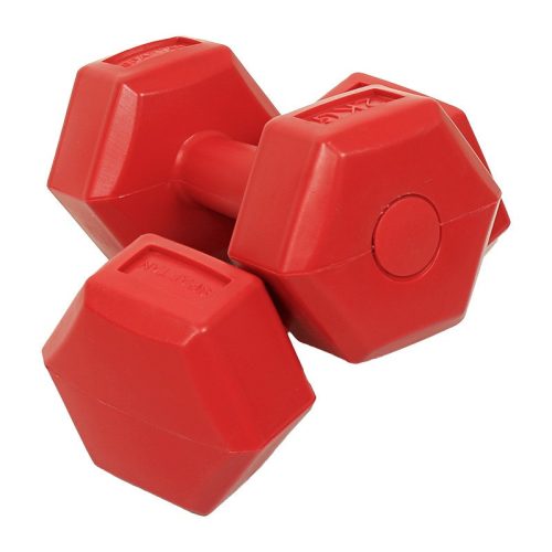 Kézi súlyzó szett 2x2 kg cementes piros – Spartan