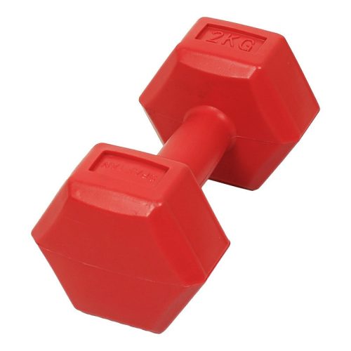 Kézi súlyzó szett 2x2 kg cementes piros – Spartan