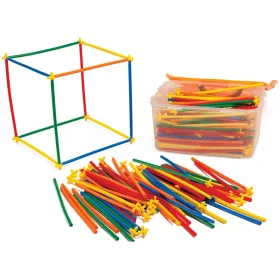 Cső építőjáték 400 elemes 3D kreatív játék Amaya