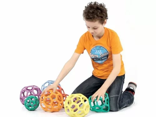 Rácsos labda 12 cm 6 db-os Megaform