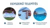 Vízforgatós medence szett, fémvázas 305x76 cm INTEX PRISM FRAME POOL 26702