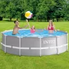 Vízforgatós medence szett, fémvázas 366 x 99 cm INTEX PRISM FRAME POOL 26716 + létrával!