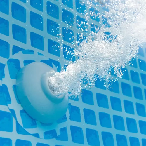 Vízforgatós medence szett, fémvázas 366 x 99 cm INTEX PRISM FRAME POOL 26716 + létrával!