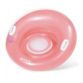 Fotelmatrac kapaszkodóval, rózsaszín, 119 cm - Intex