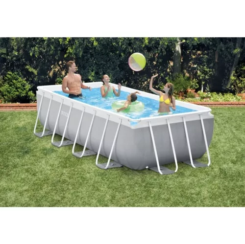Fémvázas medence szett 400x200x122 cm – Intex Prism 26790