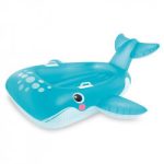 Intex Felfújható uszógumi kék bálna