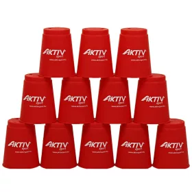 Speed cups sport pohár szett – 12 db piros, A-Sport