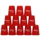 Speed cups sport pohár szett – 12 db piros, A-Sport