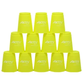 Speed cups sport pohár szett – 12 db sárga, A-Sport