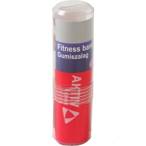 Fitnesz szalag, gumiszalag – gyenge, 145 cm – piros – A-Sport