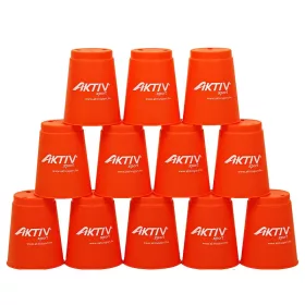   Speed cups sport pohár szett – 12 db narancssárga, A-Sport