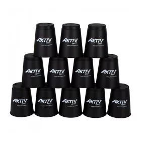 Speed cups sport pohár szett – 12 db fekete, A-Sport