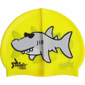 Úszósapka gyerek, cápás sárga - SWIMFIT