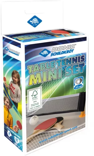 Mini pingpong szett 2 ütő 1 labda hálóval – Donic