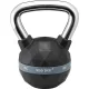 Kettlebell, füles súlyzó, fekete-króm, 10 kg, Trendy Premium