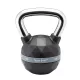 Kettlebell, füles súlyzó, fekete-króm, 12 kg, Trendy Premium