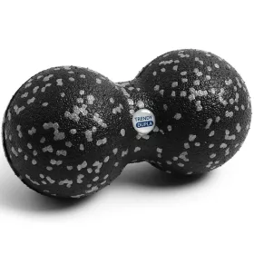   Masszírozó labda dupla 8×16 cm – fekete-szürke – Trendy 