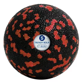 Masszázs labda 6 cm – fekete-piros – Trendy Bola