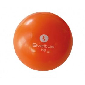 Súlylabda 1 kg PVC 11,5 cm narancs – Sveltus