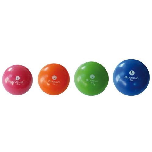 Súlylabda 2 kg PVC 13,5 cm kék Sveltus