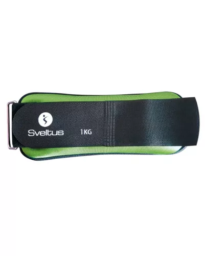 Csukló- és bokasúly, kéz-lábsúly, 2x1 kg, zöld-fekete, Sveltus 