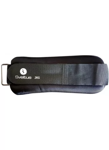 Csukló- és bokasúly, kéz-lábsúly, 2x2 kg, fekete, Sveltus 
