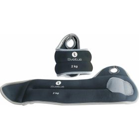 Csuklósúly, kézsúly, 2x2 kg, fekete, Sveltus 