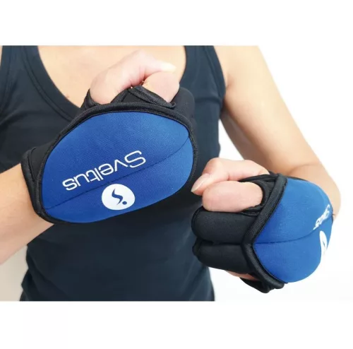 Súlyozott kesztyű, súlykesztyű 2x0,5 kg, kék-fekete, Sveltus Pilox 