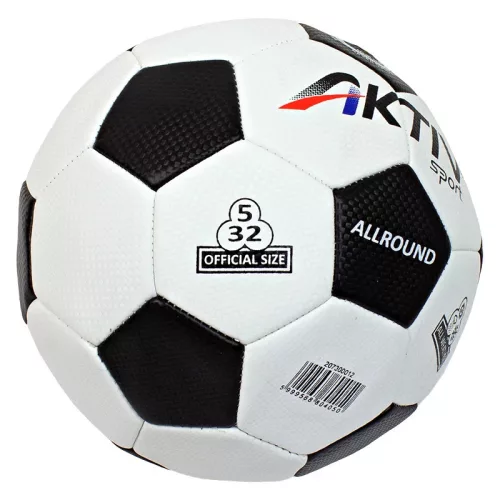 Futball labda 5-ös, fehér-fekete – Aktivsport ALLROUND