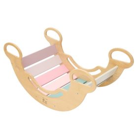   Montessori hinta 6 az 1-ben – multifunkcionális fa játszóeszköz – Smile pasztell