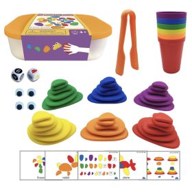 Montessori kreatív színes kavics puzzle Sky