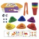 Montessori kreatív színes kavics puzzle Sky