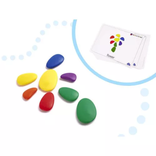 Montessori kreatív színes kavics puzzle Sky