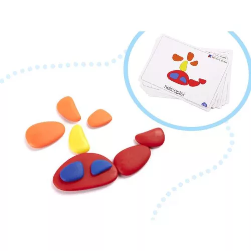Montessori kreatív színes kavics puzzle Sky