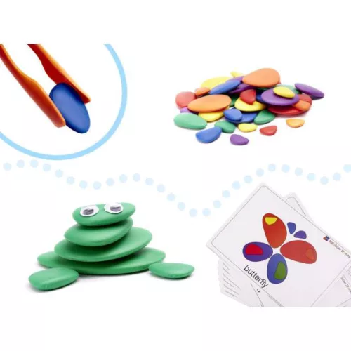 Montessori kreatív színes kavics puzzle Sky