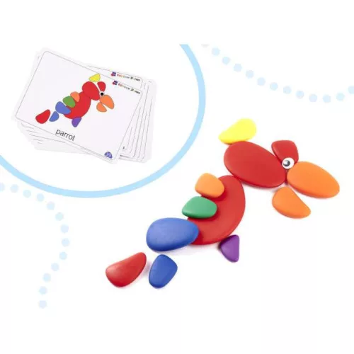 Montessori kreatív színes kavics puzzle Sky