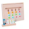 Montessori szín és forma egyező fejtörő logikai társasjáték
