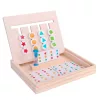 Montessori szín és forma egyező fejtörő logikai társasjáték