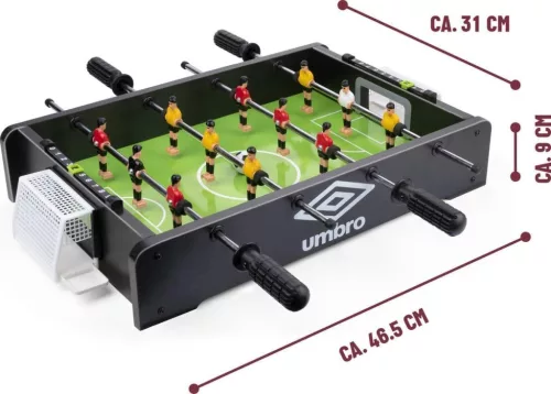 Mini csocsó – 46×31×9 cm hordozható asztali foci – Umbro