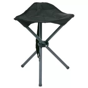   Kemping szék 3 lábú – fekete, összecsukható – Camp Active